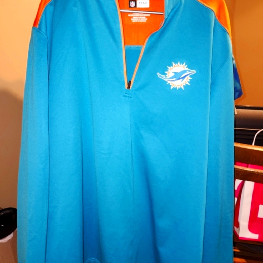 Miami Dolphins aqua blue jacket